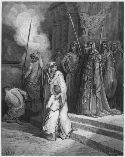 Gustave Doré Bibbia: Il coraggio di una madre da Gustave Dore