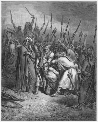 Bibbia di Gustave Doré: Morte di Agag da Gustave Dore