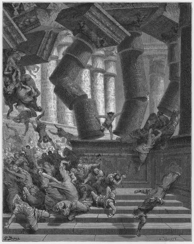 Bibbia di Gustave Doré: Morte di Sansone da Gustave Dore