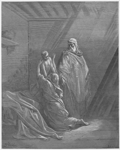 Bibbia di Gustave Doré: Elia risuscita il figlio della vedova di Zarepta da Gustave Dore
