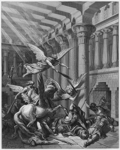 Eliodoro abbattuto da Gustave Dore