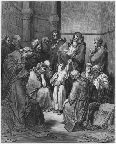 Bibbia di Gustave Doré: Gesù con i dottori da Gustave Dore