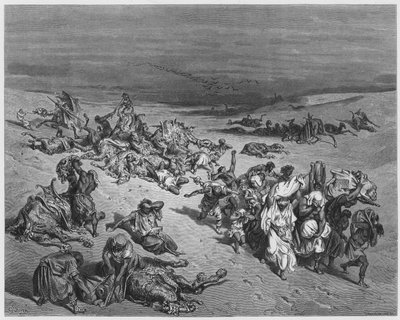 Gustave Doré Bibbia: La moria del bestiame da Gustave Dore