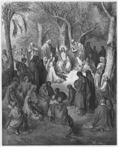 Bibbia di Gustave Doré: Il Sermone della Montagna da Gustave Dore