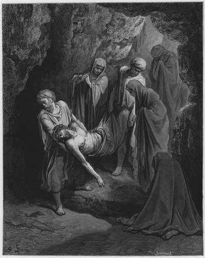 Gustave Doré Bibbia: La sepoltura di Cristo da Gustave Dore