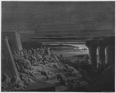 Bibbia di Gustave Doré: La piaga delle tenebre da Gustave Dore
