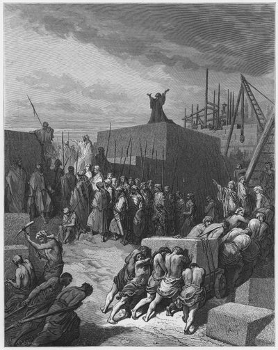 Gustave Doré Bibbia: La ricostruzione del tempio da Gustave Dore