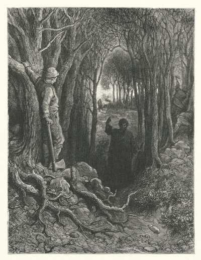 Illustrazione di Gustave Doré per La ballata del vecchio marinaio di Coleridge (incisione) da Gustave Dore