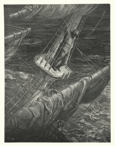 Illustrazione di Gustave Doré per La ballata del vecchio marinaio di Coleridge da Gustave Dore