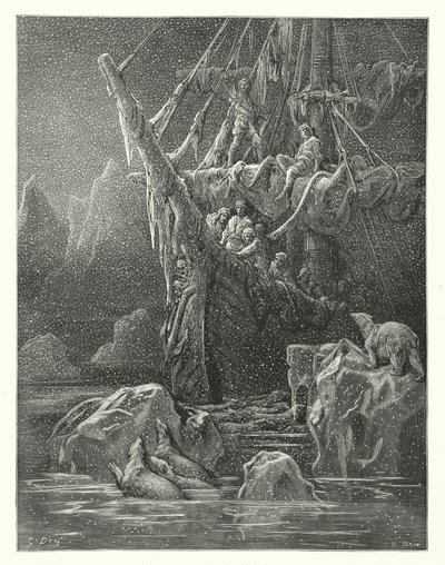 Illustrazione di Gustave Doré per La ballata del vecchio marinaio di Coleridge da Gustave Dore