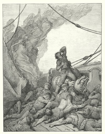 Illustrazione di Gustave Doré per La Ballata del Vecchio Marinaio di Coleridge da Gustave Dore