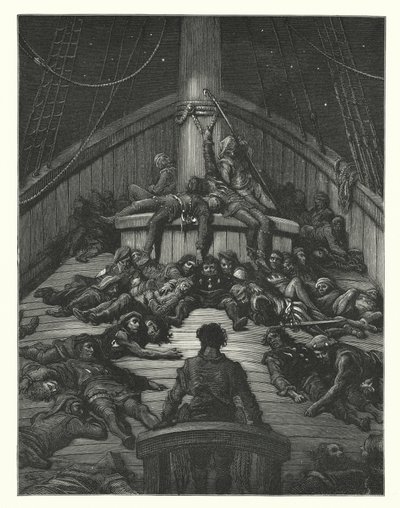 Illustrazione di Gustave Doré per La ballata del vecchio marinaio di Coleridge da Gustave Dore