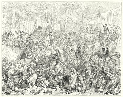 Arrivo di Don Chisciotte al matrimonio di Camacho e Quiteria da Gustave Dore