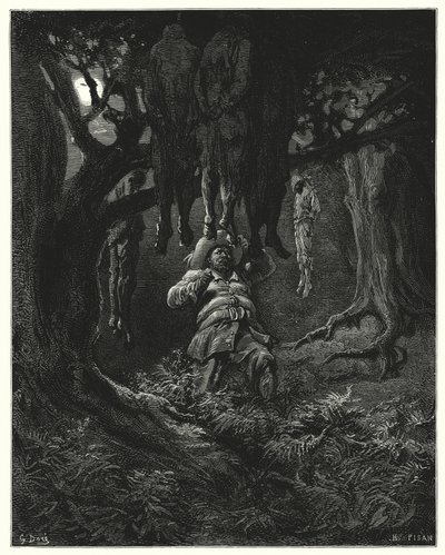 Don Chisciotte di Gustave Doré: "Chiamò Don Chisciotte per aiuto" da Gustave Dore