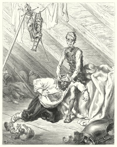 Don Chisciotte di Gustave Doré: "Credeva davvero che fosse giunta la sua ultima ora" da Gustave Dore