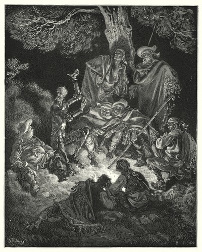 Don Chisciotte di Gustave Doré: "Oh, felice età," gridò, "che i nostri primi genitori chiamarono l
