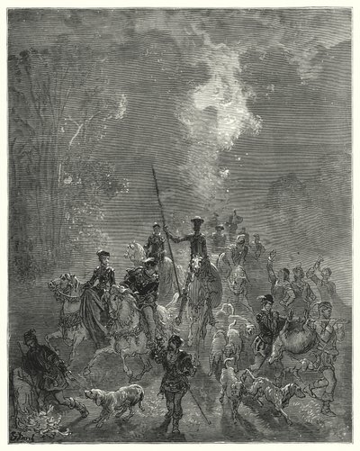 Don Chisciotte di Gustave Doré: "Il mattino cominciò a diffondere i suoi sorrisi nel quarto orientale del cielo" da Gustave Dore