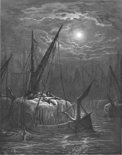 Barca di fieno sul Tamigi da Gustave Dore