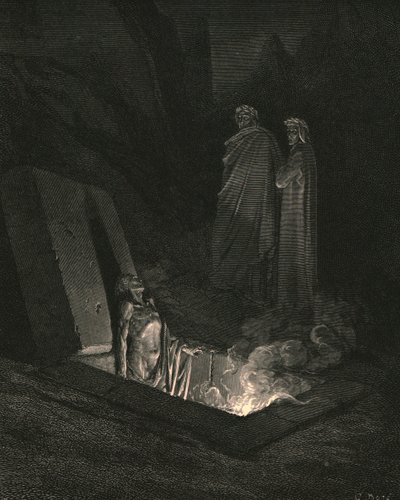 Lui, appena mi trovai ai piedi delle tombe, mi osservò per un po