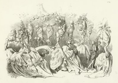 Copricapi nel Regno di Luigi XVI da Gustave Dore