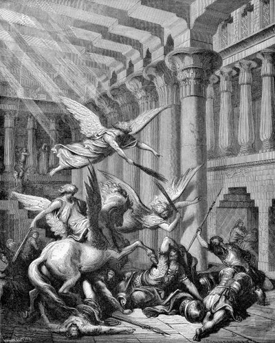 Eliodoro punito nel tempio da Gustave Dore