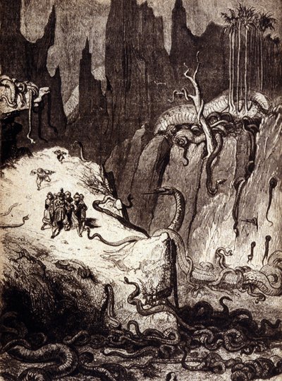Illustrazione per Le mille e una notte: Sinbad il marinaio. XIX secolo da Gustave Dore