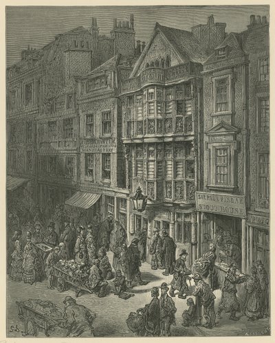 Illustrazione che raffigura Bishopsgate Street da Gustave Dore