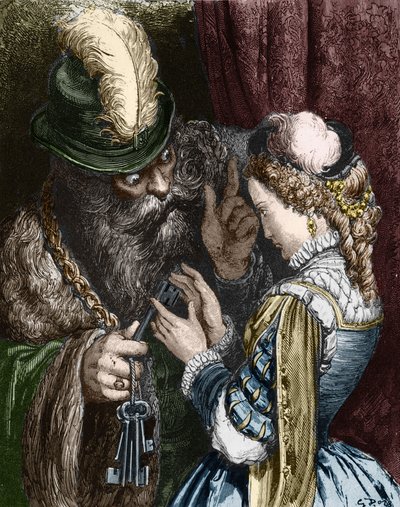 Illustrazione per "Barbablù" di Charles Perrault, 1893 da Gustave Dore