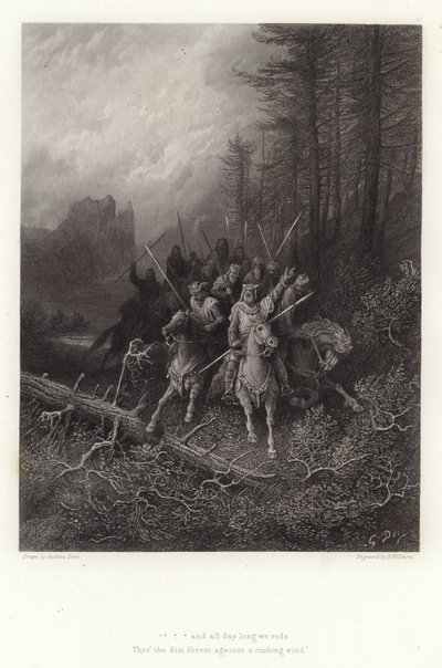 Illustrazione per Vivien di Alfred Tennyson da Gustave Dore