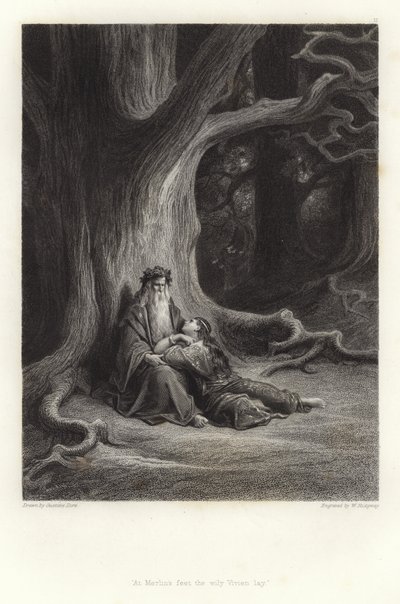 Illustrazione per Vivien di Alfred Tennyson da Gustave Dore