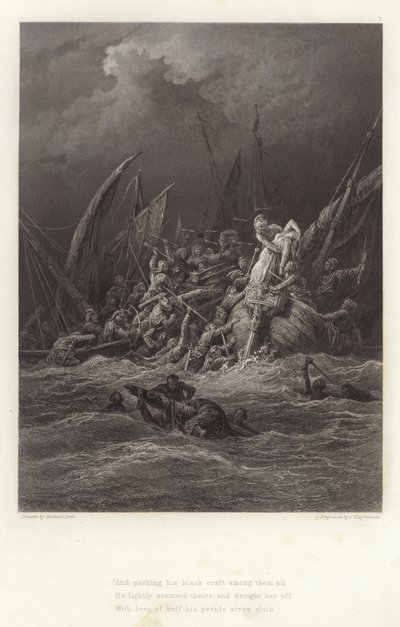 Illustrazione per Vivien di Alfred Tennyson da Gustave Dore