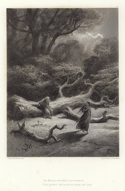 Illustrazione per Vivien di Alfred Tennyson da Gustave Dore