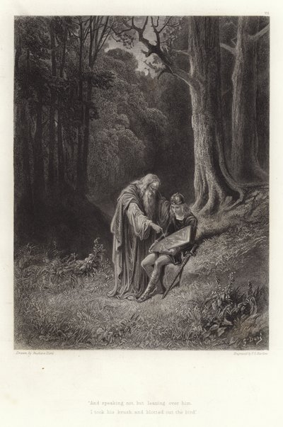 Illustrazione per Vivien di Alfred Tennyson da Gustave Dore