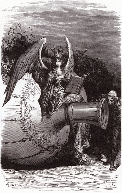 Illustrazione di Gustave Doré per le opere complete di François Rabelais: la bottiglia subacquea (quinto libro) da Gustave Dore