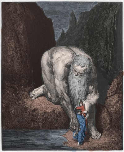 Inferno, Canto 31: Il gigante Anteo da Gustave Dore