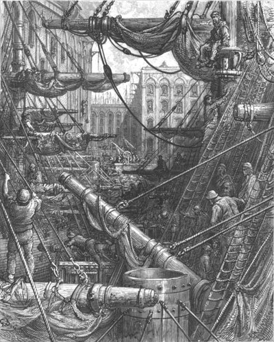 Dentro i moli, 1872 da Gustave Dore