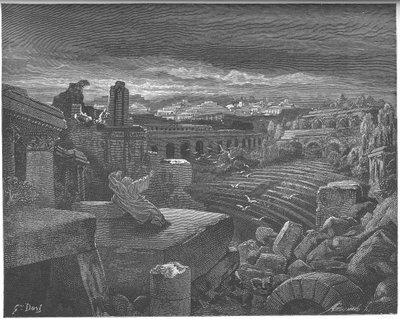 Visione di Isaia della distruzione di Babilonia, 1897 da Gustave Dore