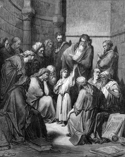 Gesù interroga i dottori da Gustave Dore