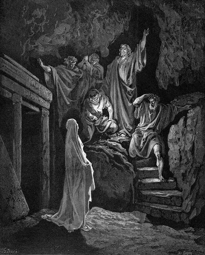 Gesù risuscita Lazzaro dalla sua tomba, 1865-1866 da Gustave Dore
