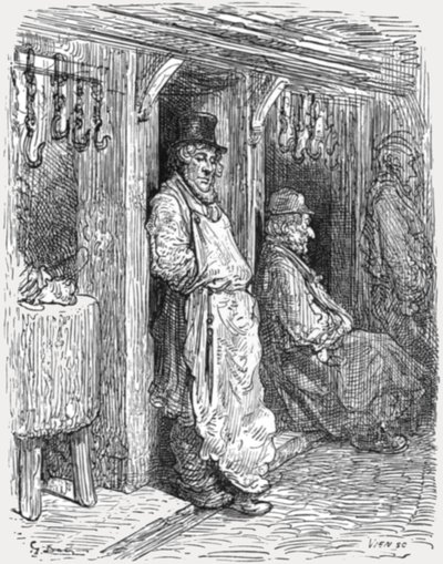 Macellai ebrei - Aldgate, 1872 da Gustave Dore