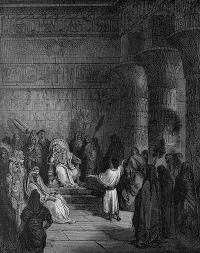 Giuseppe interpreta il sogno del faraone da Gustave Dore