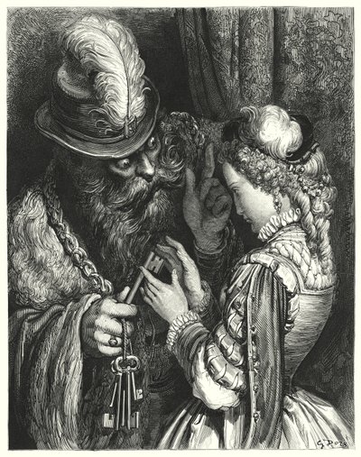 La Barbe-Bleue; Barbablù da Gustave Dore