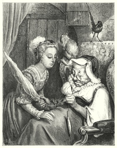 La Bella Addormentata (incisione) da Gustave Dore