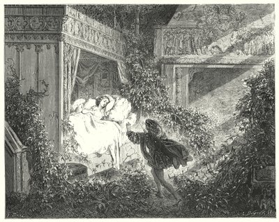 La bella addormentata (incisione) da Gustave Dore