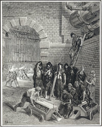 Lambeth Gas Works, 1872 da Gustave Dore