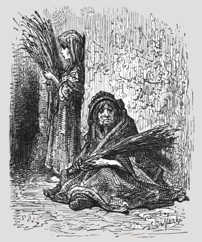 Ragazza di Lavanda, 1872 da Gustave Dore