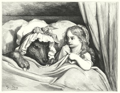 Cappuccetto Rosso (incisione) da Gustave Dore