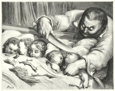 Le Petit Poucet (incisione) da Gustave Dore