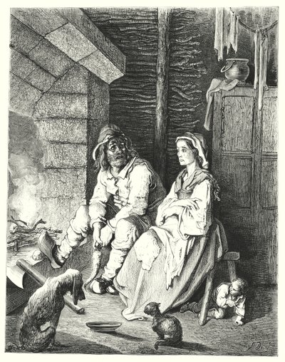 Le Petit Poucet (incisione) da Gustave Dore
