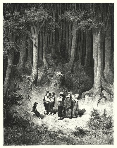 Pollicino (incisione) da Gustave Dore
